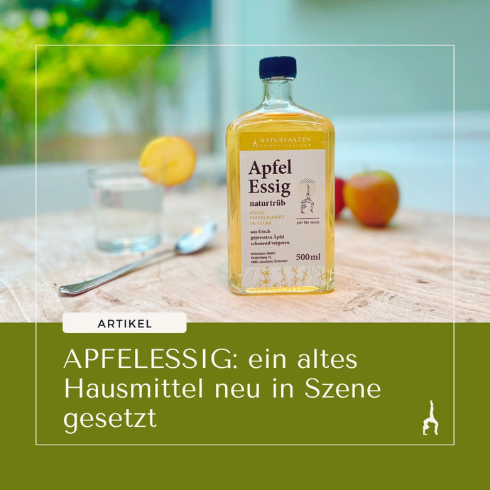 Apfelessig: ein altes Hausmittel neu in Szene gesetzt