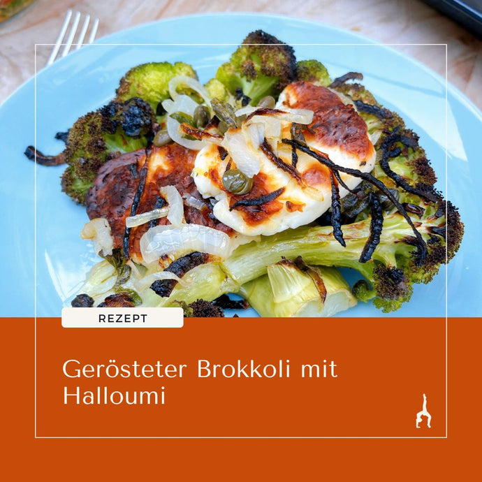 Gerösteter Brokkoli mit Halloumi